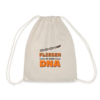 Fliegen ist meine DNA - Turnbeutel - Natur - Vorne