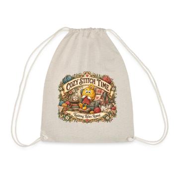 Cosy Stitch Time with Woolicon - Turnbeutel - Natur - Vorne