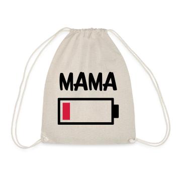 Mama - la batterie est vide - Sac de sport léger - nature - Devant
