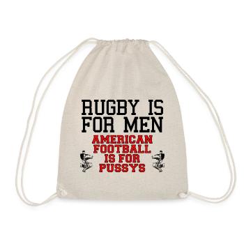 RUGBY american football quote - Sac de sport léger - nature - Devant