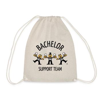 Bachelor Support Team (Karikatur / Tanz / B) - Turnbeutel - Natur - Vorne