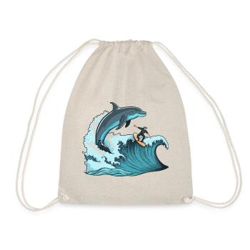 Surfer avec un ami - Sac de sport léger - nature - Devant