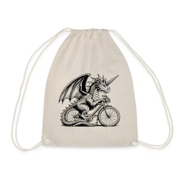Dragon sur vélo, licorne, vélo - Sac de sport léger - nature - Devant