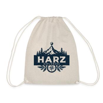 Resin Explorers | Vintage Outdoor Badge - Drawstring Bag - nature - Front