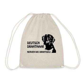 Portrait filaire allemand Nervures comme des cheveux grillés - Sac de sport léger - nature - Devant