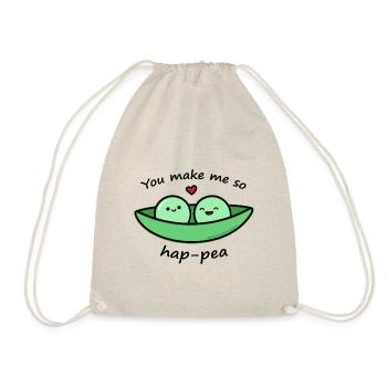 Petits pois mignons - Sac de sport léger - nature - Devant