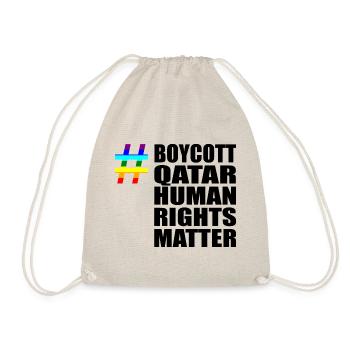 Boycott Qatar Qatar Human Rights Matter Verdict - Drawstring Bag - nature - Front