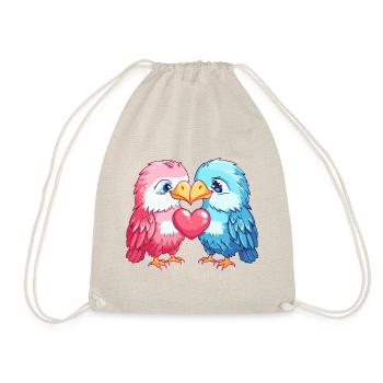 Aigle Couple Amour Oiseau Amoureux - Sac de sport léger - nature - Devant