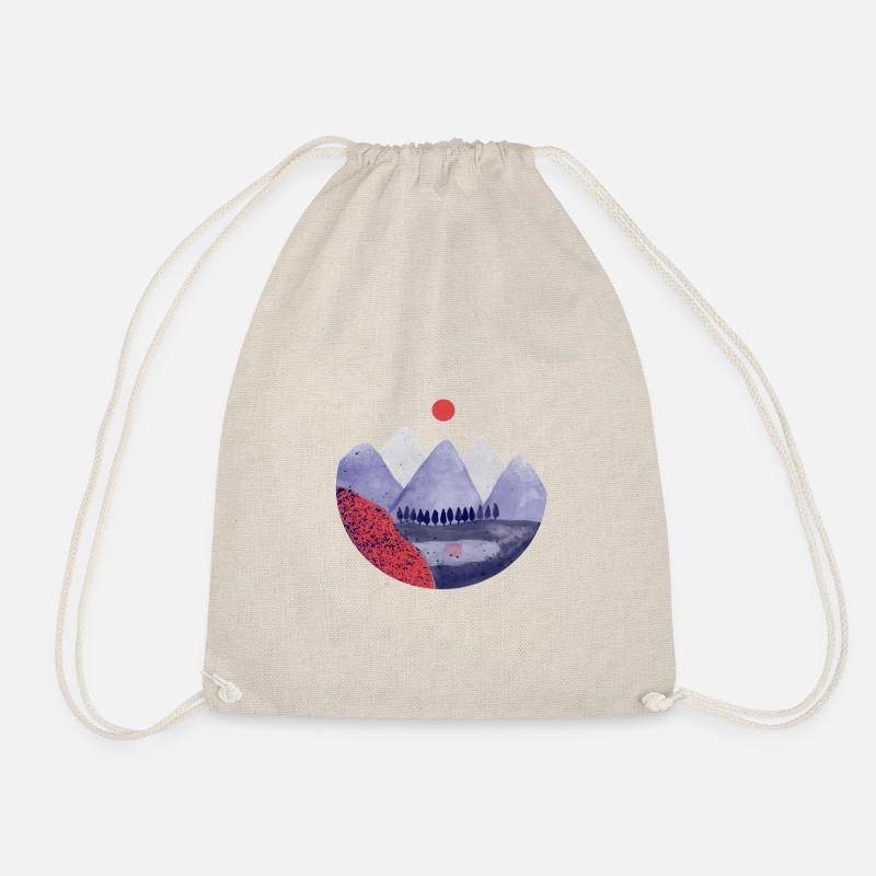 Sunset in Japan - Drawstring Bag - nature