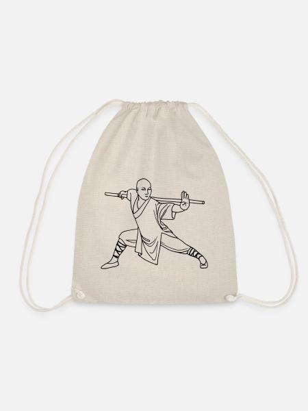 Kung Fu Shaolin Mönch - Turnbeutel - Natur