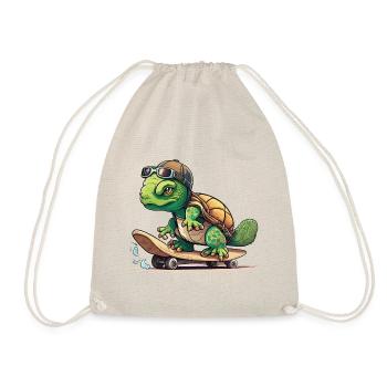 Tortue de skateboard - Sac de sport léger - nature - Devant