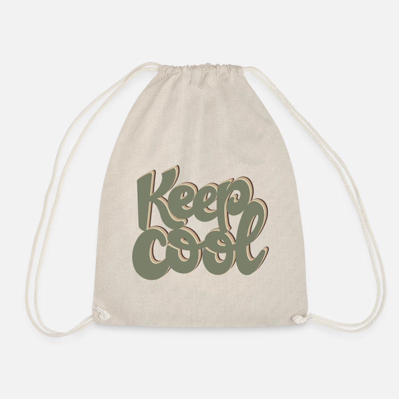 KEEP COOL - Drawstring Bag - nature