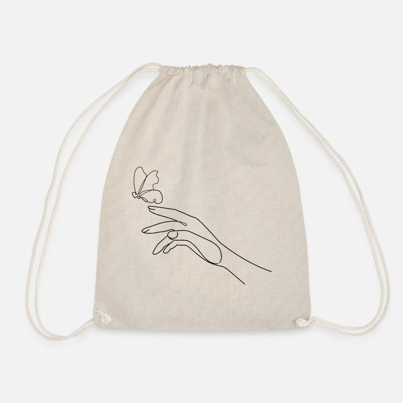 Hand Butterfly - Turnbeutel - Natur