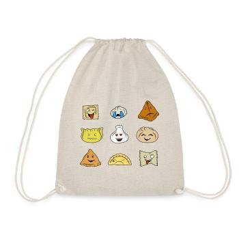 Funny dumplings - Drawstring Bag - nature - Front