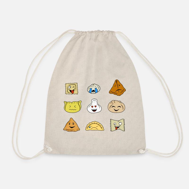 Funny dumplings - Drawstring Bag - nature