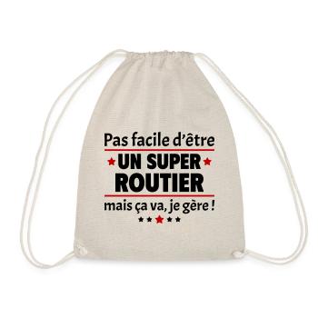 Pas facile d'être un super routier, camionneur - Sac de sport léger - nature - Devant
