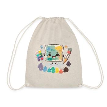 The Watercolor Wizard - Drawstring Bag - nature - Front