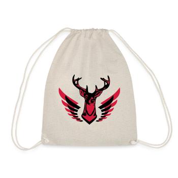 Grand cerf bien avec des ailes 2c C - Sac de sport léger - nature - Devant