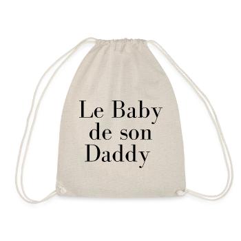 tshirt baby daddy - Sac de sport léger - nature - Devant