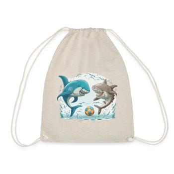 Shark Kick - Drawstring Bag - nature - Front