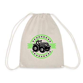 Tracteur Agriculteur Silhouette Agriculteur - Sac de sport léger - nature - Devant