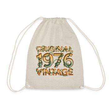 Original 1976 Vintage - Turnbeutel - Natur - Vorne