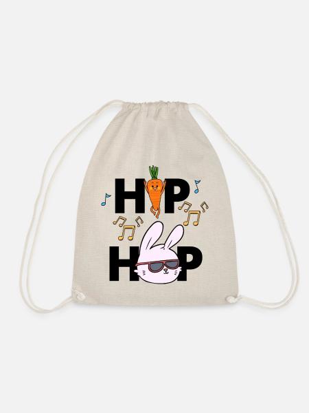 Hip Hop Lustiges Osterhasen-Wortspiel - Turnbeutel - Natur