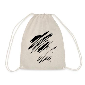 Drawing smeared with a felt-tip pen - Drawstring Bag - nature - Front