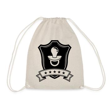Pacifier Icon shield - Drawstring Bag - nature - Front