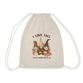 J’aime Fall mes mes gnomies Par-dessus tout - Sac de sport léger - nature - Devant