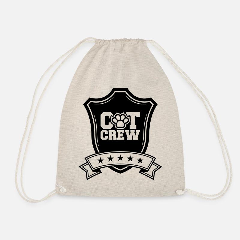 Cat Crew Wappen - Turnbeutel - Natur