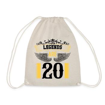 Les légendes ont 20 ans, 20 ans d’anniversaire - Sac de sport léger - nature - Devant