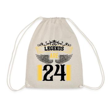 Legenden sind 24 Jahre alt, Geburtstag 24 - Turnbeutel - Natur - Vorne