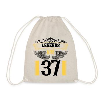 Legends are 37 years old, birthday 37 - Drawstring Bag - nature - Front