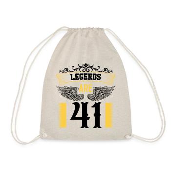 Legenden sind 41 Jahre alt, Geburtstag 41 - Turnbeutel - Natur - Vorne