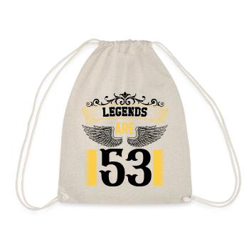 Legenden sind 53 Jahre alt, Geburtstag 53 - Turnbeutel - Natur - Vorne