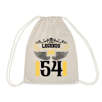 Les légendes ont 54 ans, 54 ans d’anniversaire - Sac de sport léger - nature - Devant