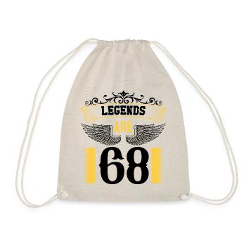 Legends are 68 years old, birthday 68 - Drawstring Bag - nature - Front