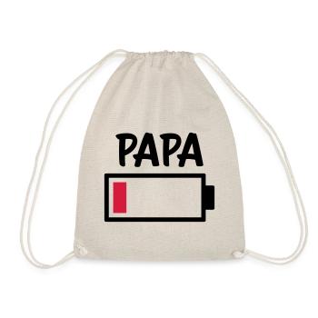 Papa - batterie vide - Sac de sport léger - nature - Devant