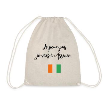 Je peux pas je vais à Assinie - Sac de sport léger - nature - Devant