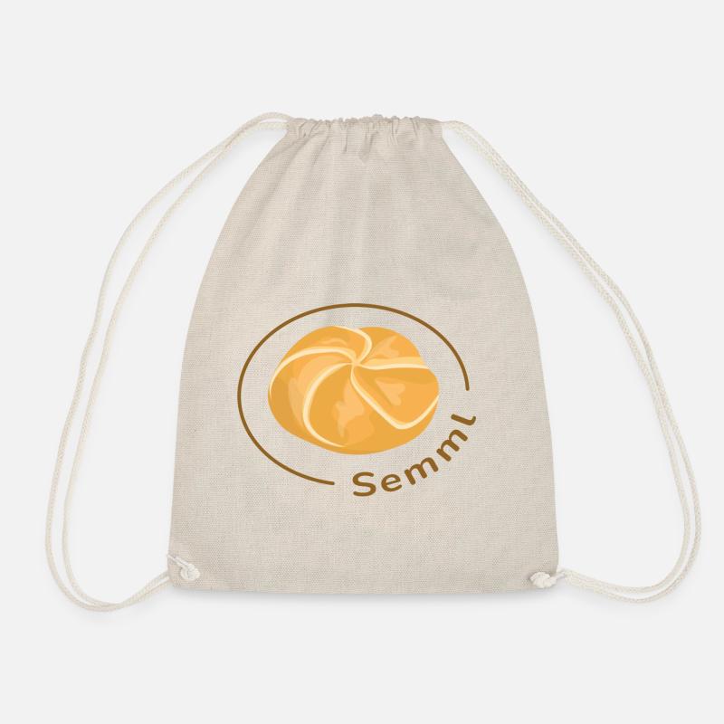 Semml mit Schrift Light - Turnbeutel - Natur