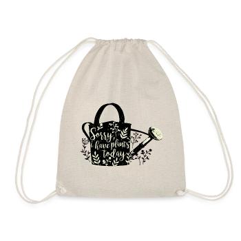 "Désolé, j'ai des plantes aujourd'hui" dit Giesskanne - Sac de sport léger - nature - Devant