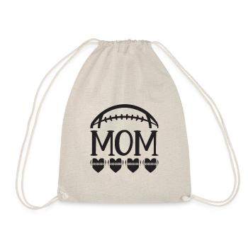 Football Maman Mère Amour Coeur Citation Cadeau - Sac de sport léger - nature - Devant