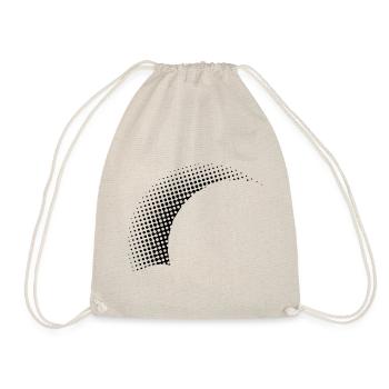 Dotted Half Semicircle Vector Graphic - Drawstring Bag - nature - Front