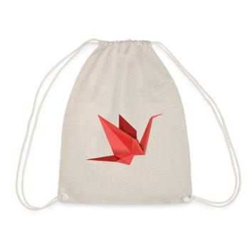 Origami Swan - Turnbeutel - Natur - Vorne