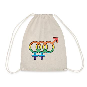 Bi Femme Pride - Turnbeutel - Natur - Vorne