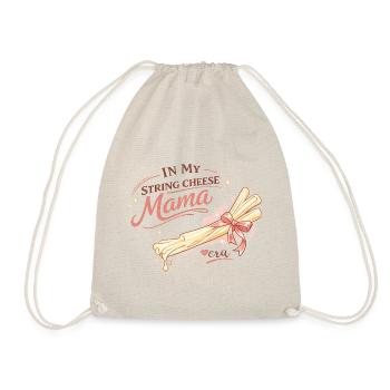 À l’époque de My String Cheese Mama – Chemise Funny Mom - Sac de sport léger - nature - Devant