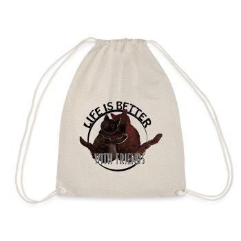Amoureux des chats pour toujours - Sac de sport léger - nature - Devant
