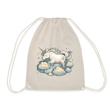 The Cloud Riding Unicorn - Drawstring Bag - nature - Front