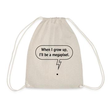 When I Grow Up, I’ll Be A Megapixel. (B / Outline) - Turnbeutel - Natur - Vorne